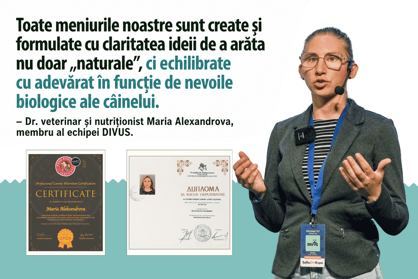 Formulată de un medic veterinar și un nutriționist certificat